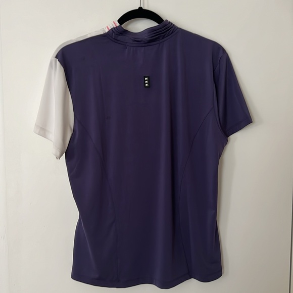 Jamie Sadock, Short-sleeve Top, Aubergine (440), Size Large, NWT - Picture 2 of 10
